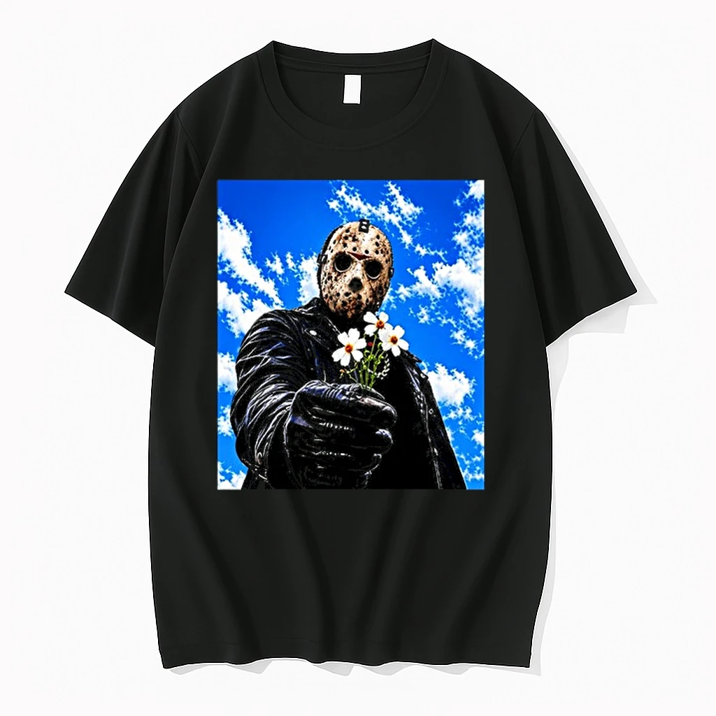 Jason Voorhees Friday The 13th Horror Movie Character Offering Flowers 0 Tshirts Sweater Hoodie