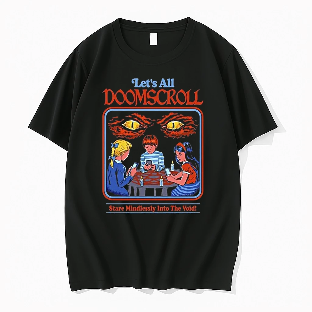 Lets All Doomscroll Stare Mindlessly Into The Void Retro 0 Tshirts Sweater Hoodie
