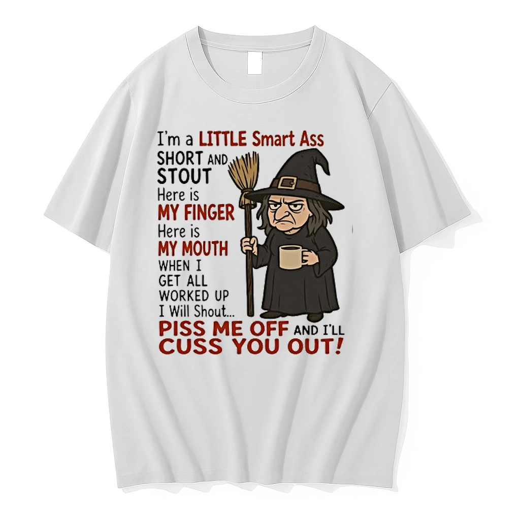 Little Smart Ass Short And Stout Witch Coffee Quote 0 Tshirts Sweater Hoodie