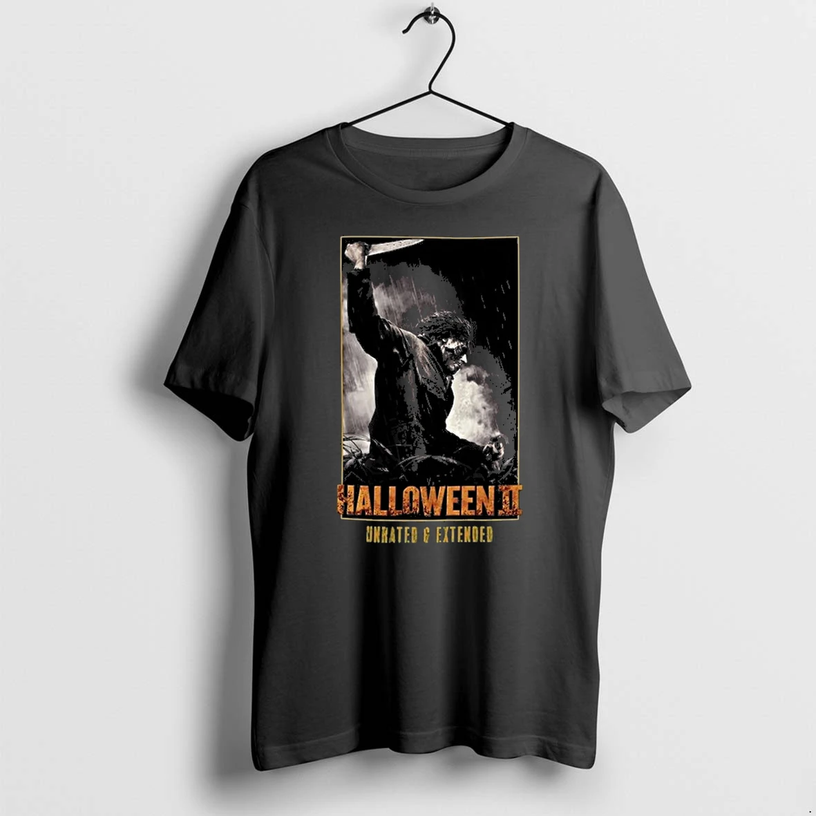 Michael Myers Halloween Holiday Unrated And Extended Man Holding Knife Rain Grass 0 Tshirts Sweater Hoodie