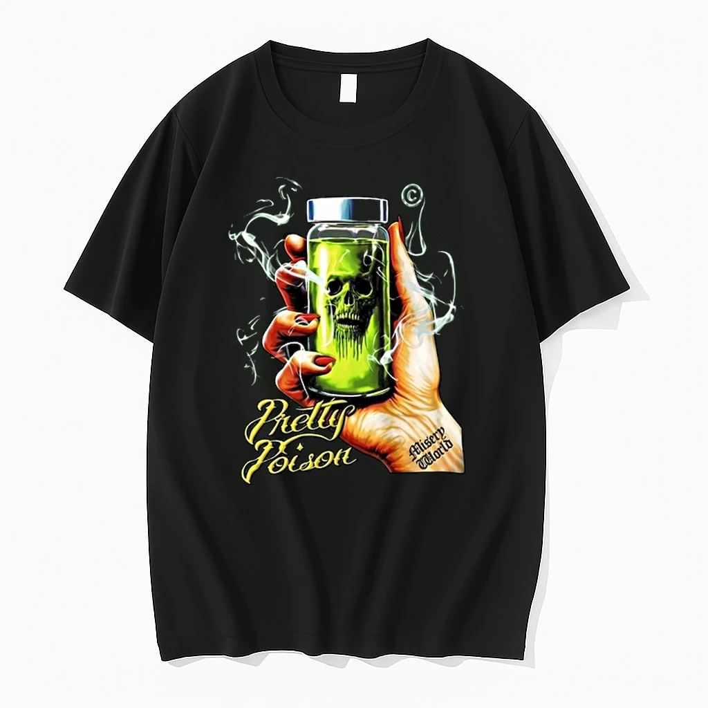 Pretty Poison Misery World Hand Holding Glass Bottle 0 Tshirts Sweater Hoodie