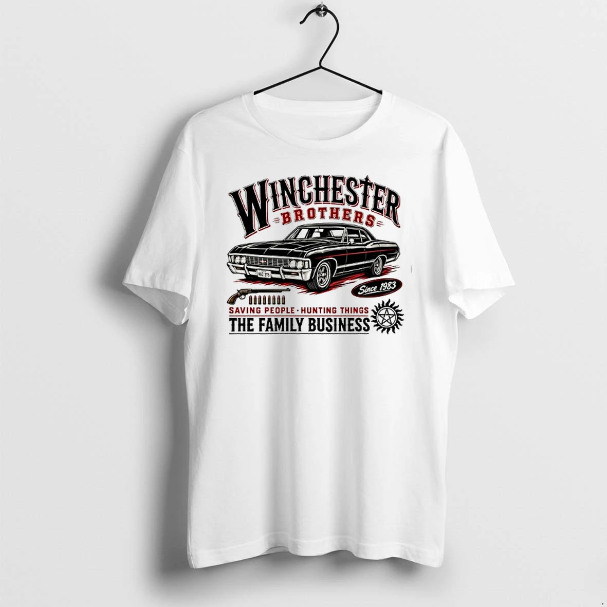 Sam And Dean Winchester Supernatural Brothers Saving People Hunting Things 0 Tshirts Sweater Hoodie