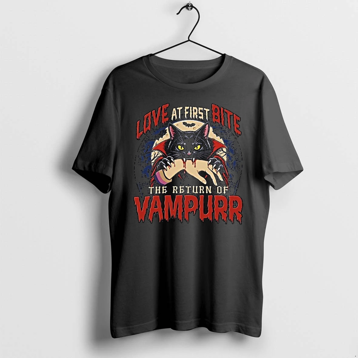 Vampurr Cat Love At First Bite The Return Of Vampurr Halloween Horror 0 Tshirts Sweater Hoodie