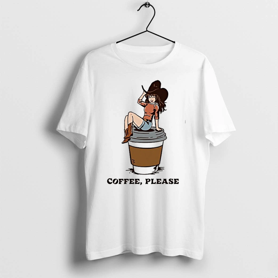 Coffee Please Cowgirl Western Caffeine Cartoo 0 1790915103 24simy Tshirts Sweater Hoodie