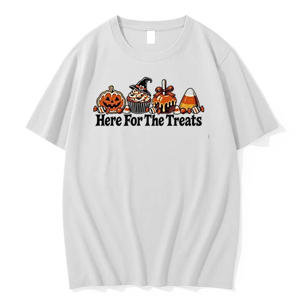 Halloween Here For The Treats Jack O Lantern Cupcake 0 Tshirts Sweater Hoodie