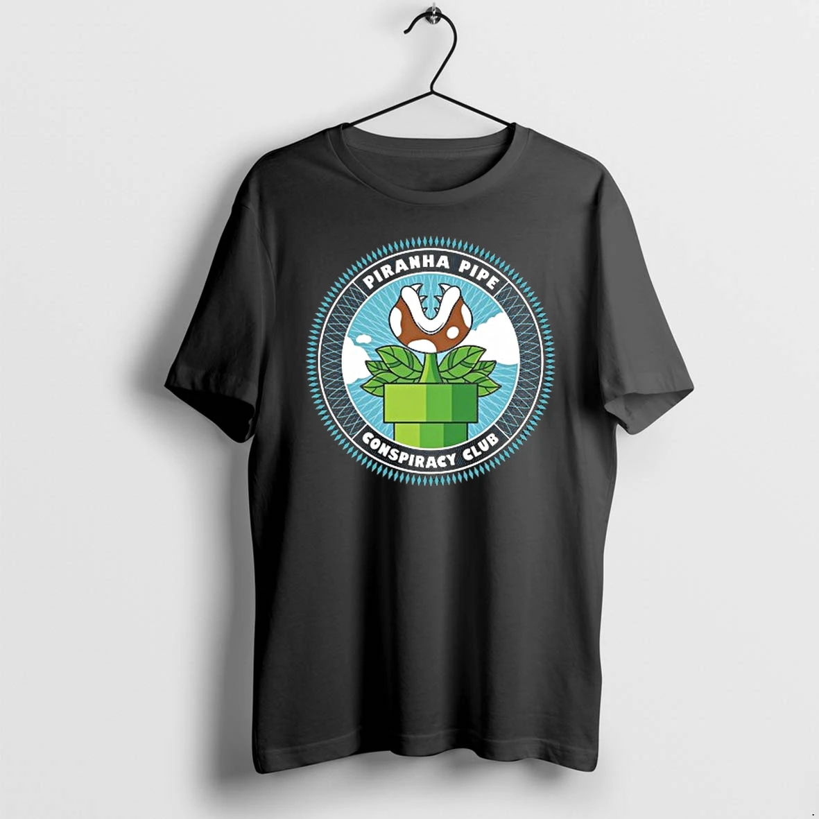 Piranha Pipe Conspiracy Club Super Games Parody Logo 0 Tshirts Sweater Hoodie