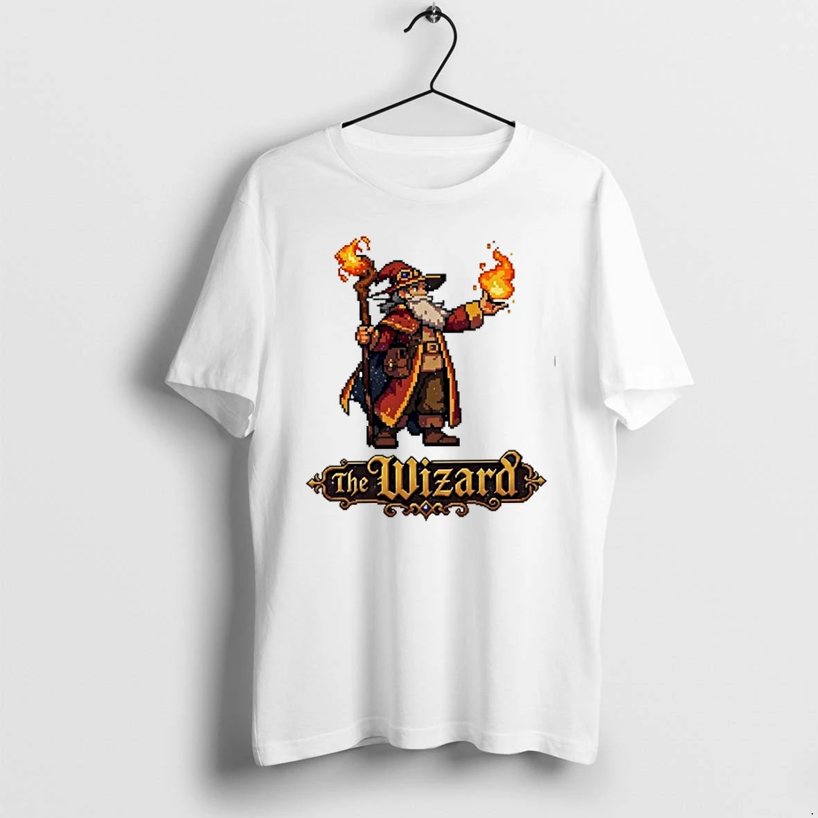 The Wizard Pixel Art Fantasy Rpg Magic 0 Tshirts Sweater Hoodie